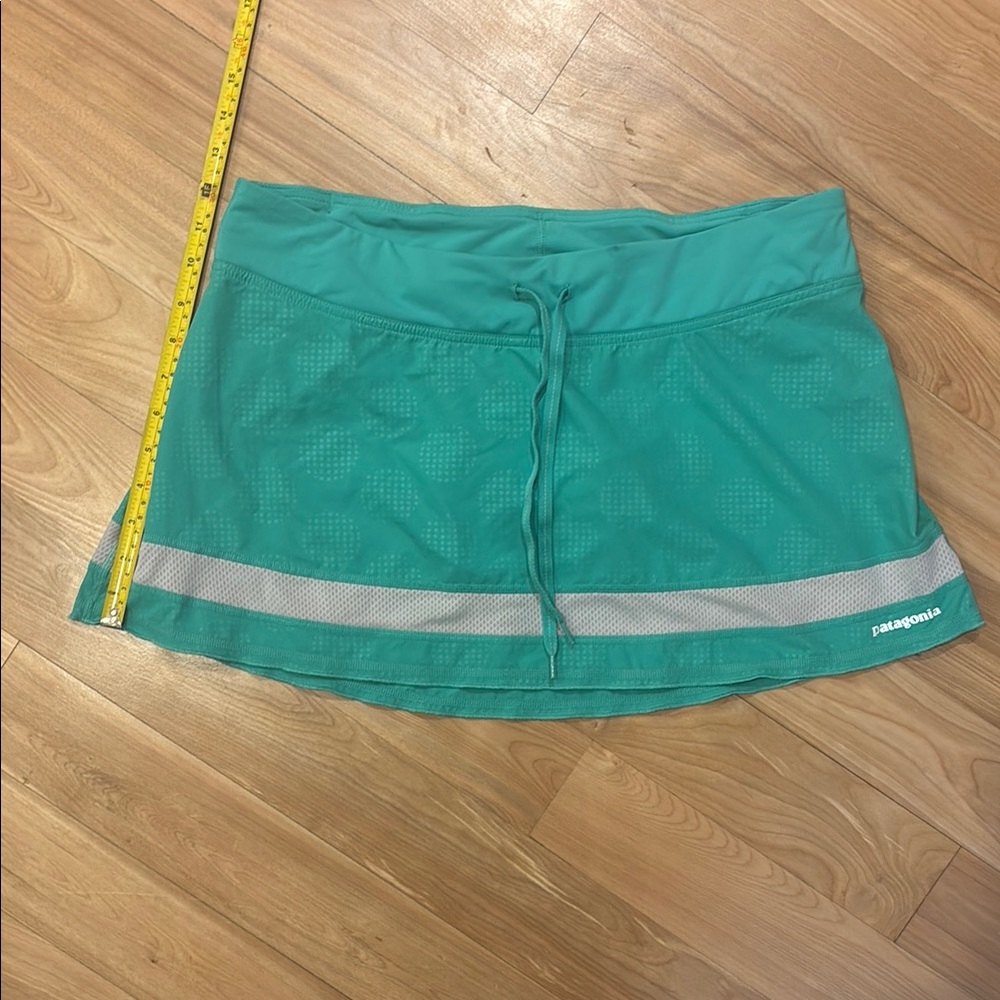 Patagonia Teal Skirt with Gray Accents